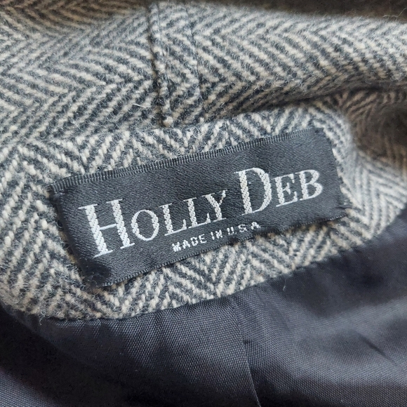 HOLLY DEB Vintage Cape Coat 40s Style Wool Blend. - Picture 2 of 16